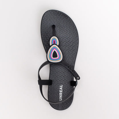 Women's Unreal Beaded Jelly Thong Sandal _ 156352