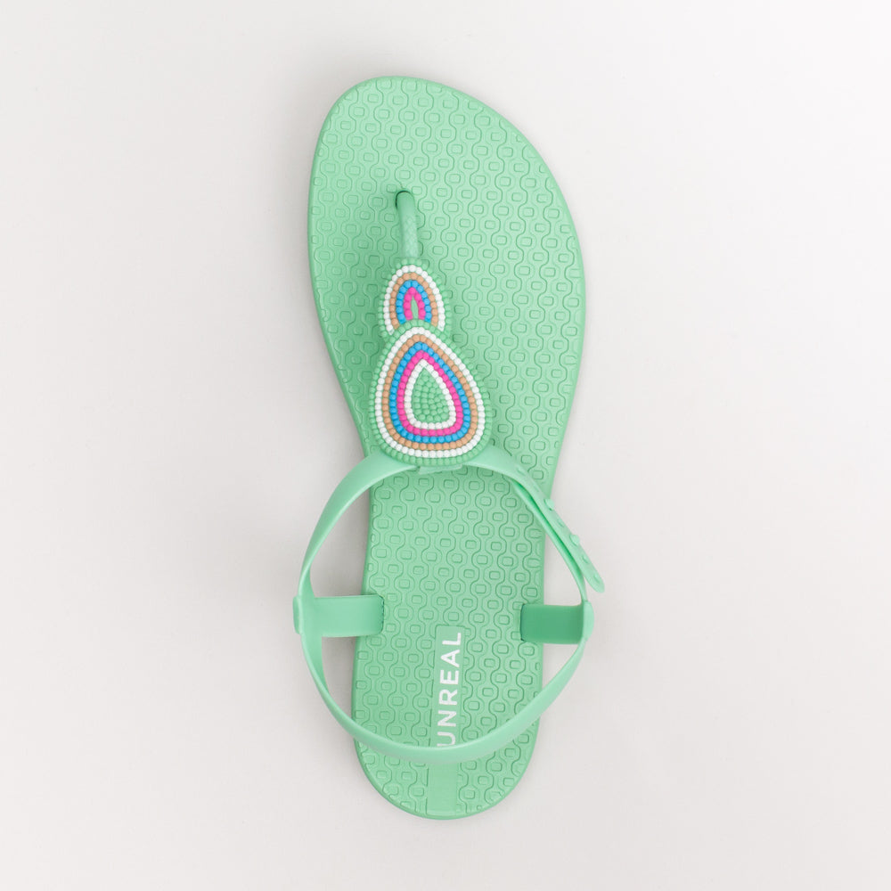 Women's Unreal Beaded Jelly Thong Sandal _ 156352