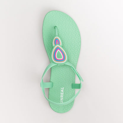 Women's Unreal Beaded Jelly Thong Sandal _ 156352