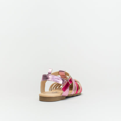 Younger Girls Multi Strap Flat Sandal _ 143046