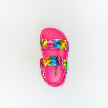 Younger Girls Rainbow Jelly Sandal _ 143043
