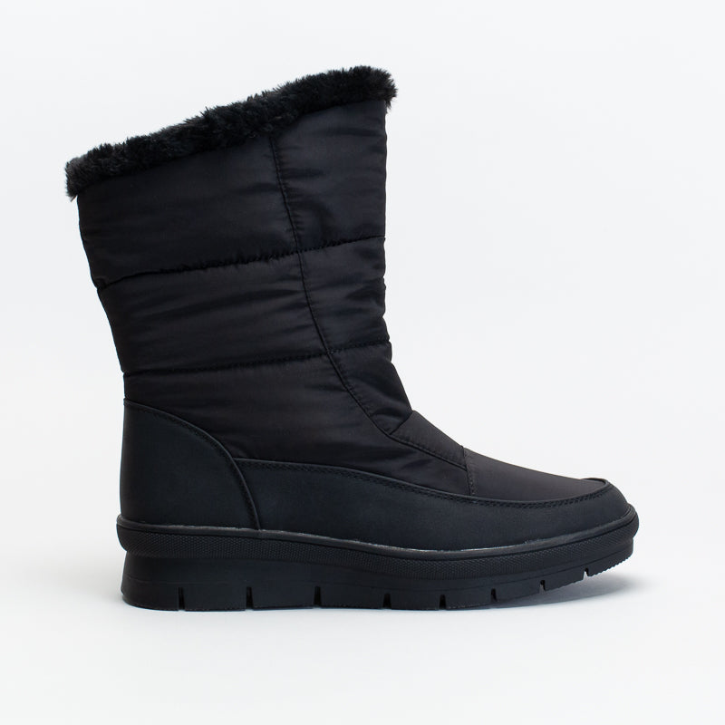 Ladies fur snow boots best sale