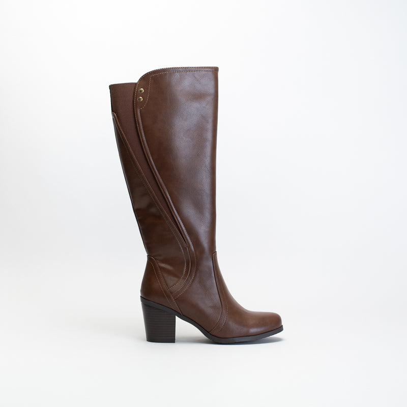 Long block heel boots hotsell