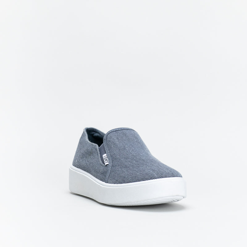 Platform canvas outlet slip on shoes