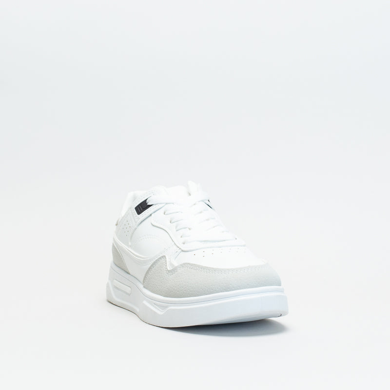 Mens white hot sale court trainers