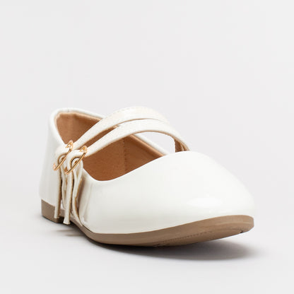 Girls White Pumps _ 155215