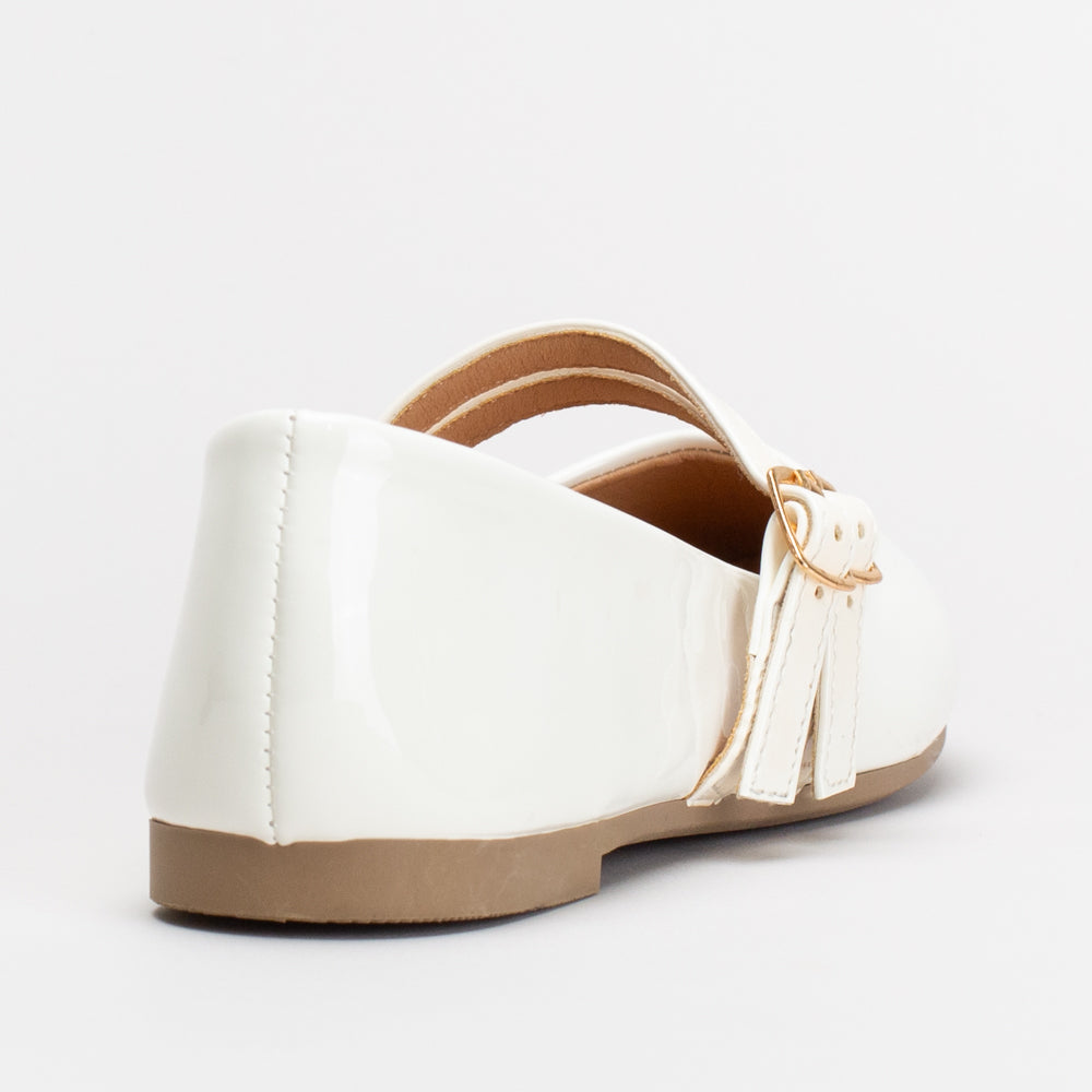 Girls White Pumps _ 155215