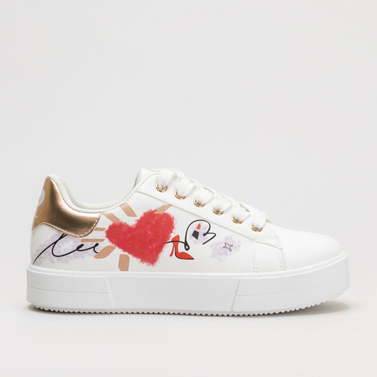 Graffiti Heart Sneaker _ 160670