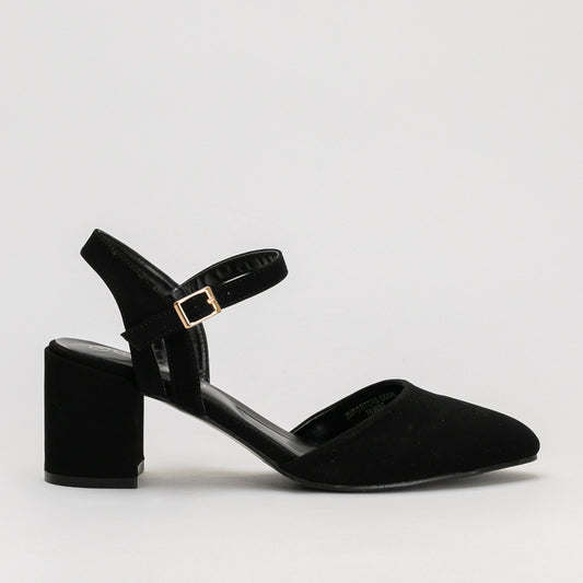 Block Heel with Ankle Strap _ 160770