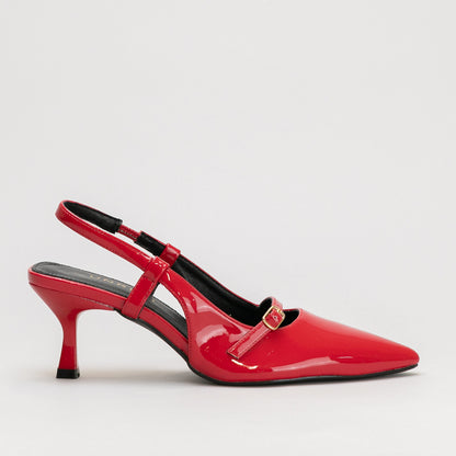 Kitten Heel Pointy Sling Back