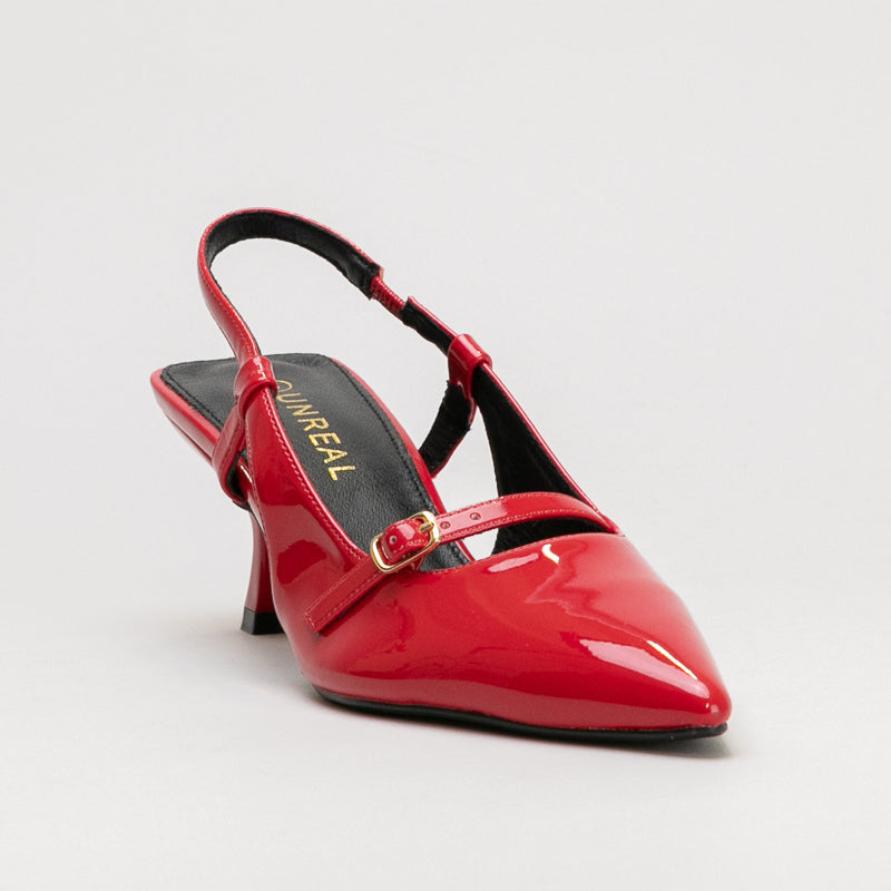 Kitten Heel Pointy Sling Back