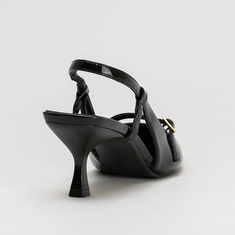 Kitten Heel Pointy Sling Back _ 161400