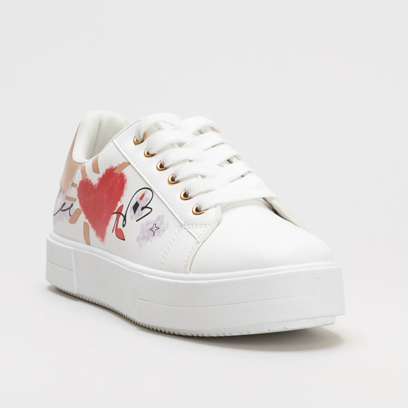 Graffiti Heart Sneaker _ 160670