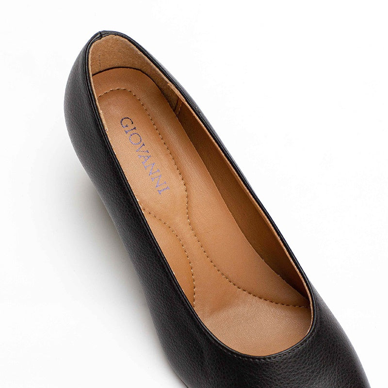 Black court shoes outlet flat