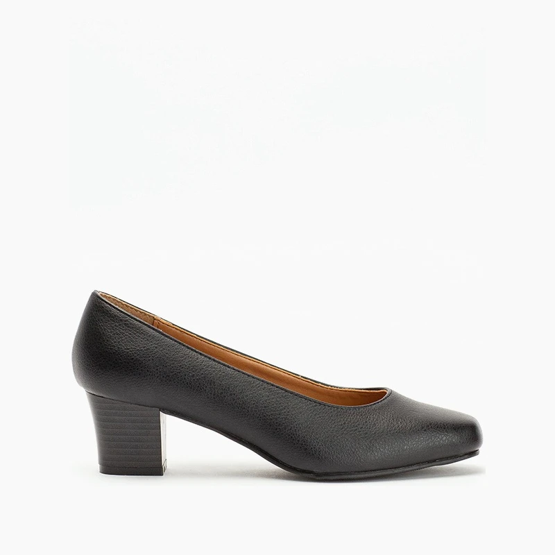 Ladies High Heel Sandal -Leather Suede Black - AL CORY3